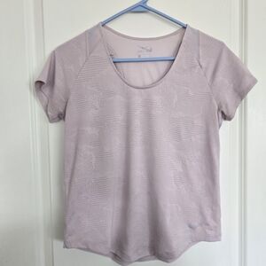 Nike Women's Soft Pink Dri Fit Short Sleeve